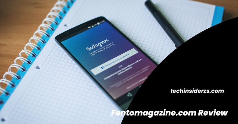 Smartphone showing the Instagram app on a notebook with a pen